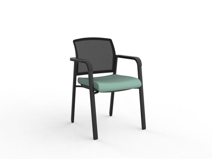 Ozone Black Frame Visitor Chair