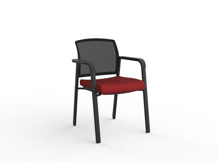 Ozone Black Frame Visitor Chair