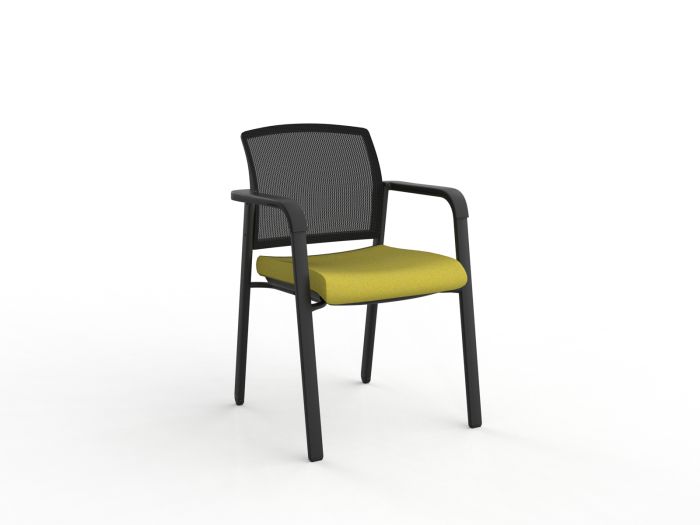 Ozone Black Frame Visitor Chair