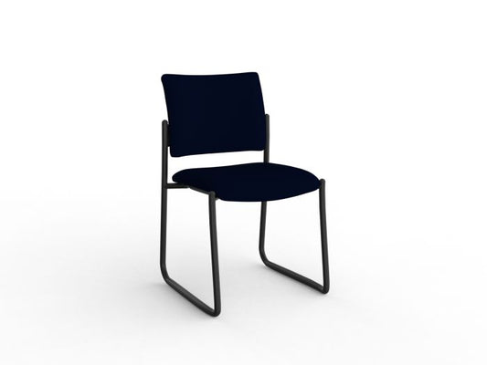 Que Fully Welded Skid Frame Visitor Chair