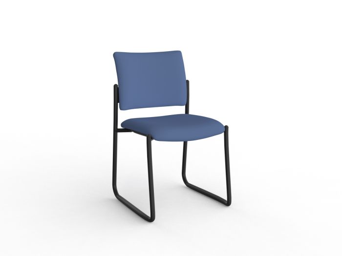 Que Fully Welded Skid Frame Visitor Chair