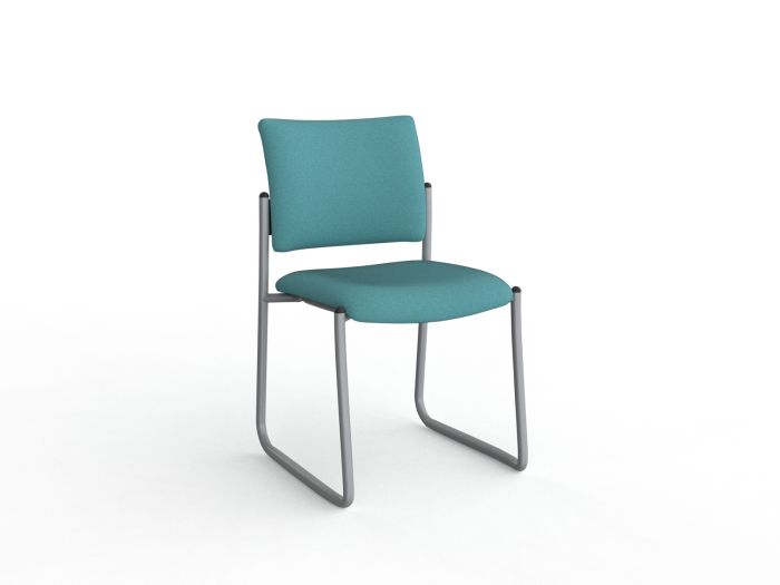 Que Fully Welded Skid Frame Visitor Chair