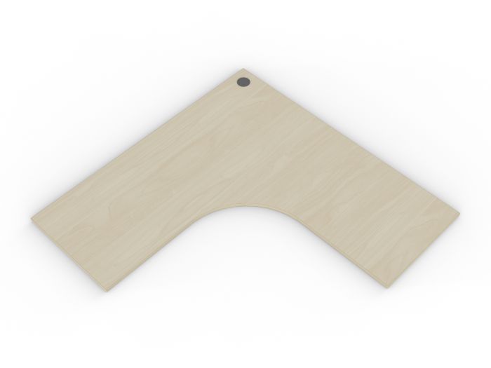 Cubit Workstation Pre-drilled 1-Piece Worktop (Includes cable port 60mm)