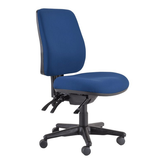 Buro Roma – 3 Lever High Back Office chair BLUE